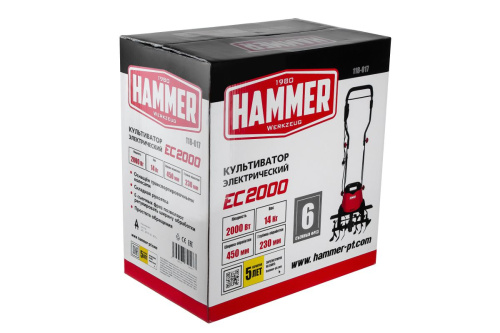 Культиватор электрический Hammer EC2000 фото 9