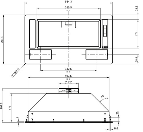 Встраиваемая вытяжка Gorenje BHI 681 EB фото 7