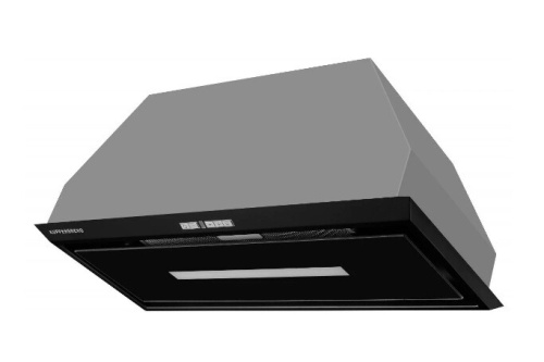 Встраиваемая вытяжка Kuppersberg Intro 70 black фото 2