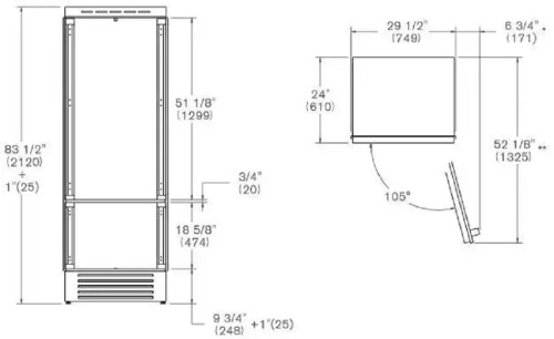 Встраиваемый холодильник Bertazzoni REF755BBRPTT фото 7