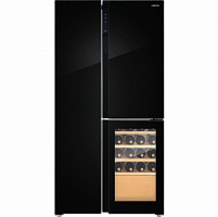Холодильник Hiberg RFS-700DX NFGB inverter Wine