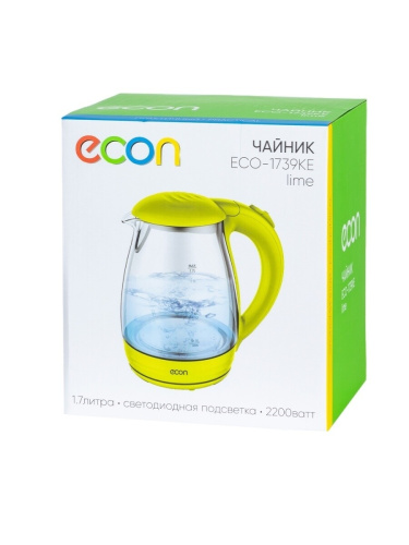 Чайник электрический Econ ECO-1739KE LIME фото 11