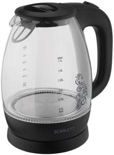Чайник электрический Scarlett SC-EK27G34 черный фото 2