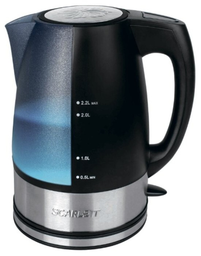 Чайник электрический Scarlett SC-1020 черный фото 2