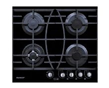 Встраиваемая газовая варочная панель Rainford RBН 4614 BFWТ Black