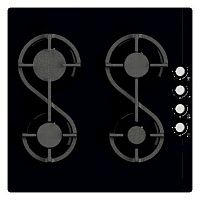 Встраиваемая газовая варочная панель Remenis REM-2154 black side