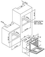 Встраиваемый газовый духовой шкаф Zigmund & Shtain BN 20.504 W