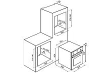 Встраиваемый электрический духовой шкаф Ardesia HX 060 X2
