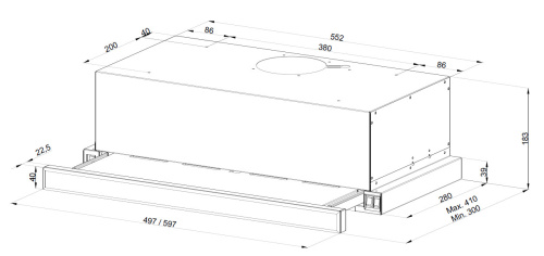 Встраиваемая вытяжка Kuppersberg Slimlux 60 BX фото 7