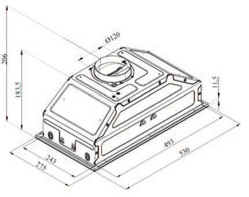 Встраиваемая вытяжка Darina Built in M605B фото 6