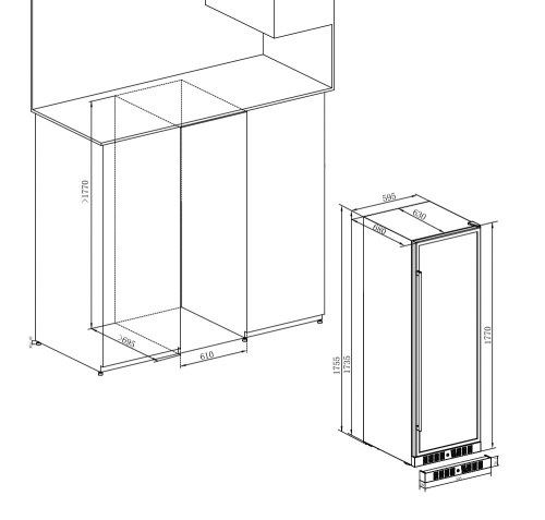 Винный шкаф Temptech PRES180DB фото 6