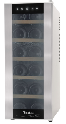 Винный шкаф Tesler WCV-125 silver