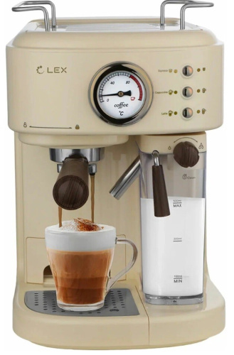 Кофеварка Lex LXCM 3504-1 бежевый