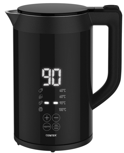 Чайник электрический Centek CT-1006 черный фото 2