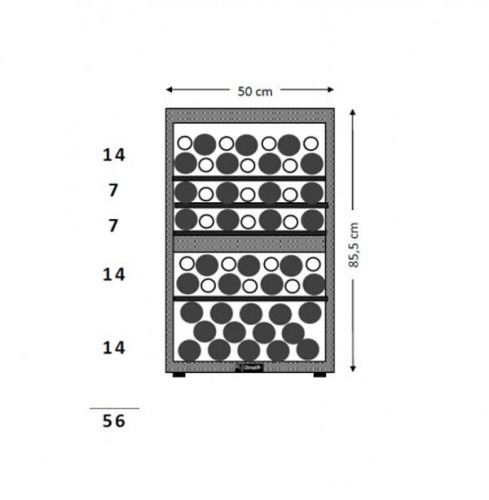 Винный шкаф Climadiff CLD55B1 фото 8