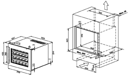 Встраиваемый винный шкаф Teka RVI 10024 фото 7
