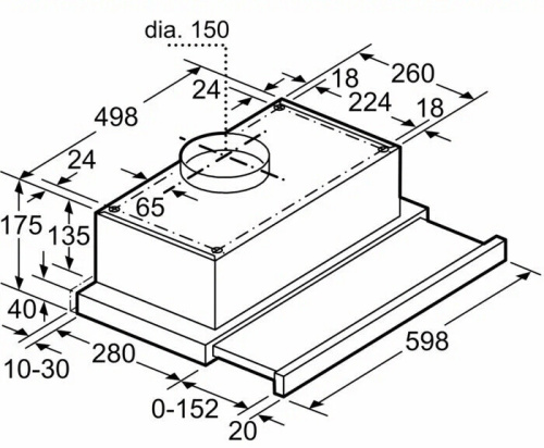 Встраиваемая вытяжка Bosch DFT63CA20Q фото 4