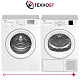 Комплект стиральной и сушильной машины Beko WRE 6512 BWW + DF 7412GA