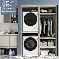 Комплект стиральной и сушильной машины Weissgauff WM 999 Full Touch DC Inverter Steam + WD 999 Heat Pump Full Touch