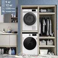 Комплект стиральной и сушильной машины Weissgauff WM 61212 DC Inverter Steam  + WD 6109 Heat Pump