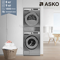 Комплект стиральной и сушильной машины Asko W6098X.S + T608HX.S
