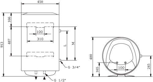 Водонагреватель накопительный Ariston Pro1 R 100 V PL 3700591 фото 6