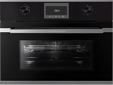 Компактный духовой шкаф с микроволнами Kuppersbusch CBM 6330.0 S3 Silver Chrome