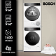 Комплект стиральной и сушильной машины Bosch WGB24400ME + WQB245B40