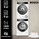Комплект стиральной и сушильной машины Bosch WGB244ALSN + WQB245B40