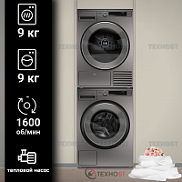 Комплект стиральной и сушильной машины Asko W5096RT + T509HRT