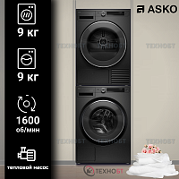 Комплект стиральная и сушильная машина Asko W5096RG + T509HRG