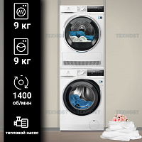 Комплект стиральной и сушильной машины Electrolux EW6F3492ACE + EW8D394M