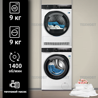 Комплект стиральной и сушильной машины Electrolux EW7F4492FQE + EW8D495MCE