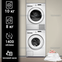 Комплект стиральной и сушильной машины Asko W1084W + T310HCXLW.P